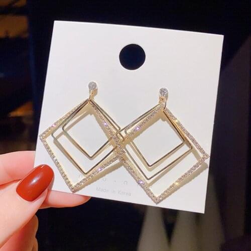 Hot Selling Earrings For Women Party Fashion Geometric Dangle Earrings Luxury Jewelry Gift