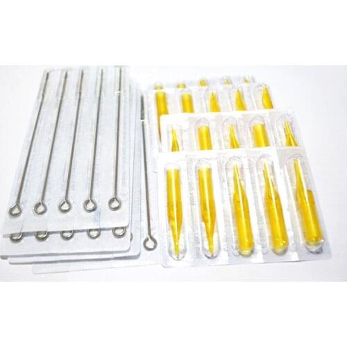 Tattoo Needles and Needle Tips Assorted Sterilized 1/3/5/7/9/11/13RL RM M1 Agujas Microblading Naalden Permanent Makeup
