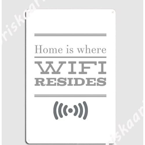 Wifi Metal Plaque Poster Poster Wall Cave Cave pub Decoration Tin sign Poster