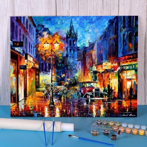 Amsterdam 905 Paint By Numbers Kit Oil Paints 40*50 Canvas Pictures Home Decoration Adults Wholesale Wall Art Drawing