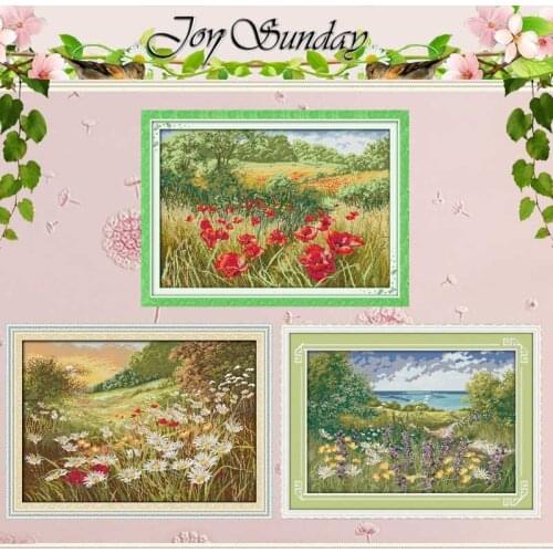 Cliffside Path Patterns Counted Cross Stitch 11 14CT Cross Stitch Sets Wholesale Chinese Cross-stitch Kits Embroidery Needlework