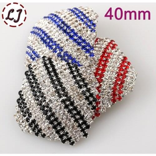 New fashion 40mm High-grade rhinestone button big silver carfts decorative Button for women Mink coat sewing accessory scrapbook