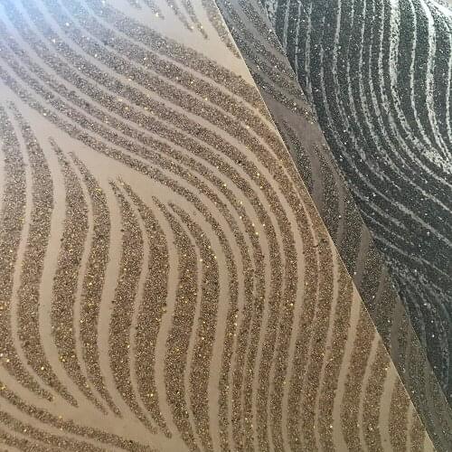 MY WIND Black Gold Champagne Glitter Mica Wallpaper Fireproof Wallcovering Fashion Home Interior Decoration