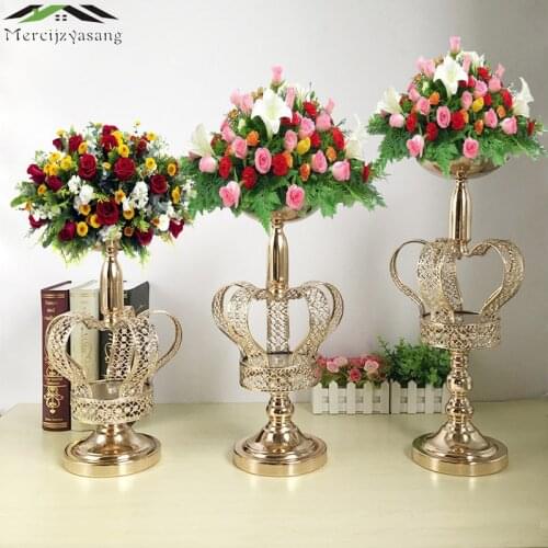 Wedding/Table Centerpiece DIY Flower/Floor Vases/Pot Stand Metal Road Lead Flower Rack for Wedding/Party/Home Decoration G04201