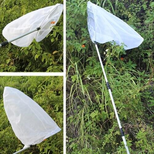 Aluminum Alloy Telescopic Handle Insect Net Child Catch Butterfly Dragonfly Net Q6PD