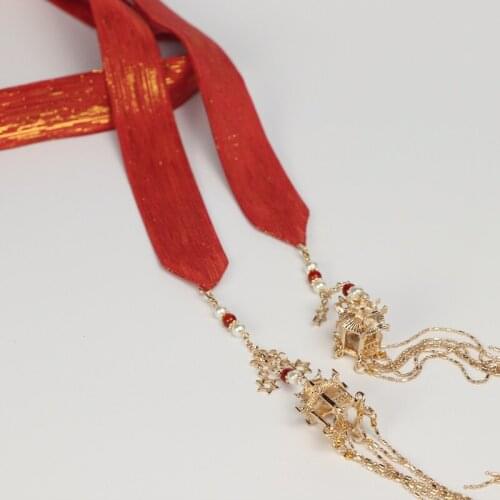 Thousands of Lights May Chinese Clothing Tassels Hair Band Antique Style Ribbon Rich Daming GIRLS Accessories Pendant