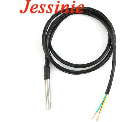 DS1820 Stainless Steel Package Waterproof DS18b20 Temperature Probe Sensor 18B20 For Arduino