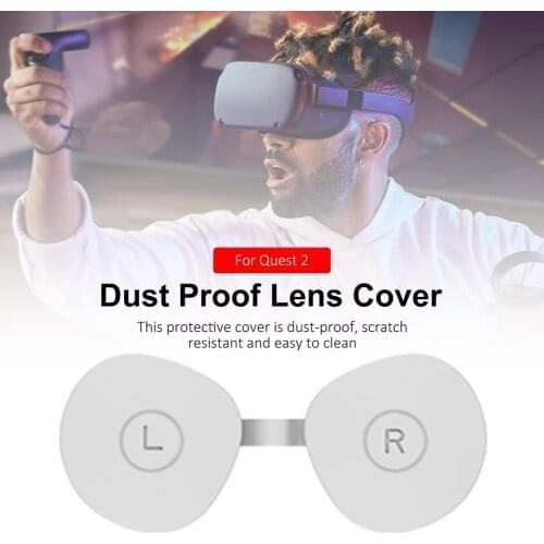 VR Lens Anti Scratch Protective Cover For Quest 2 Full Case Dustproof Silicone Lens Protector For Oculus Quest 2 Accessories