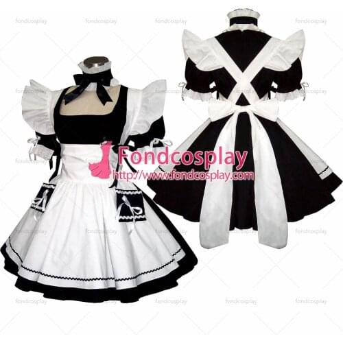 Sexy Sissy Maid Cotton Dress Uniform Cosplay Costume Tailor-made[CK830]
