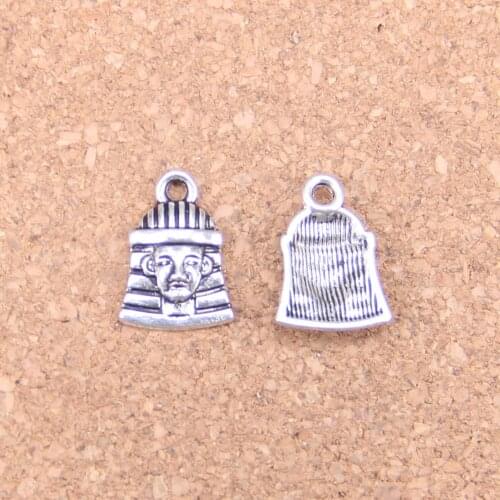 145pcs Charms egyptian king tut 16x11mm Antique Pendants,Vintage Tibetan Silver Jewelry,DIY for bracelet necklace