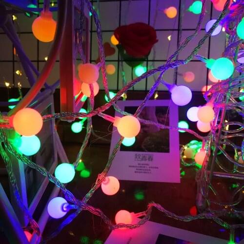 3M 6M 10M LED Small ball Twinkle Lights String Fairy Garland Christmas Light Girls Bedroom Home Holiday Wedding Party Decoration