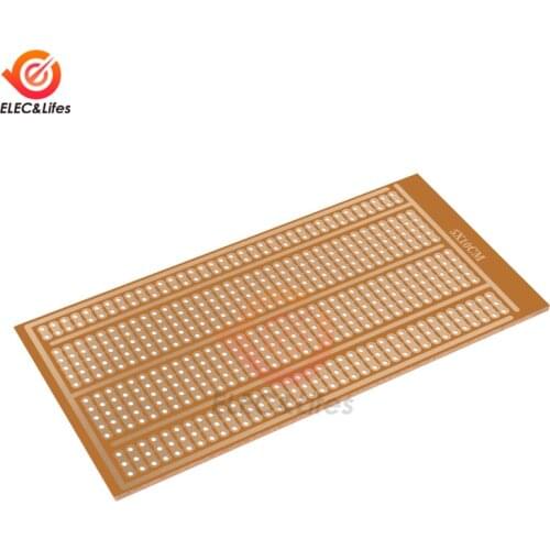 5Pcs 5x10CM DIY Prototype Paper PCB Universal Board Experiment Matrix Circuit Board Solderless PCB Test Breadboard Joint Holes