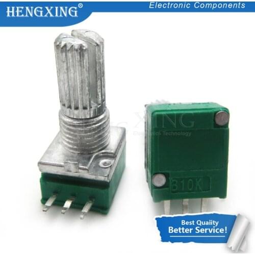 5pcs RK097N B1K BB5K B10K B20K B50K B100K B500K B250K B5K with a switch audio 3pin shaft 15mm amplifier sealing potentiometer