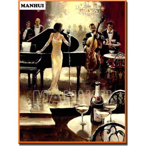 New Full square / round diamond 5D DIY Diamond Painting "Music concert" Diamond embroidered Diamond Mosaic Home Decor BAC097