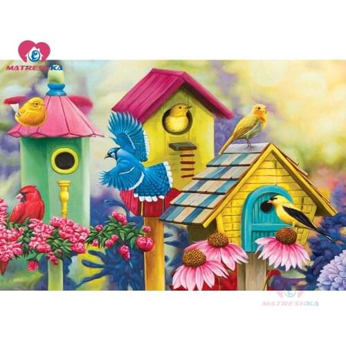 DIY Diamond Painting completely diamond Embroidery sale Picture by rhinestones 5d diamond painting full drill square Flower bird