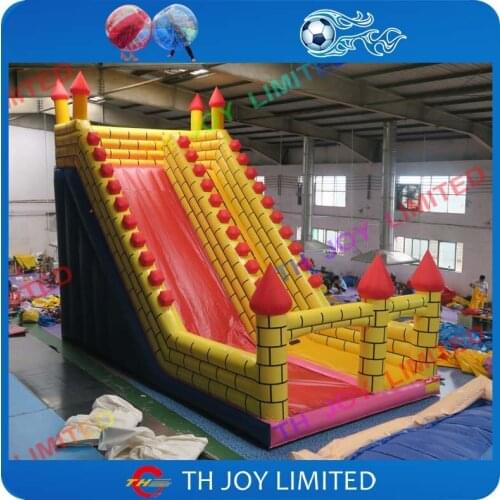 Free shipping to sea port! 10x5m(33x17ft) giant inflatable slides,commercial rent inflatable castle slides with free air blower