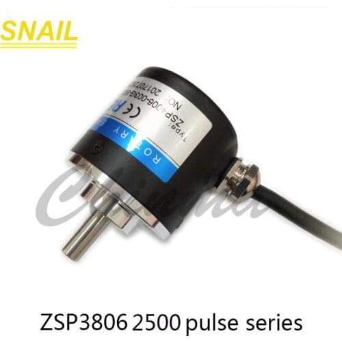 Photoelectric rotary encoder ZSP3806 2500pulses DC5V 12-24V 7-24V line driver output push-pull output open collector NPN output