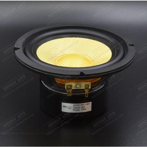 HI-FI DIY LIVE BK5-146S HIFI 5 inch 5.5" Midbass Woofer speaker Unit 4-8OHM 70W AUDIO Glass fiber vibratory basin Loudspeaker