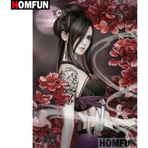 HOMFUN Full Square/Round Drill 5D DIY Diamond Painting "beauty" Embroidery Cross Stitch 5D Home A08160