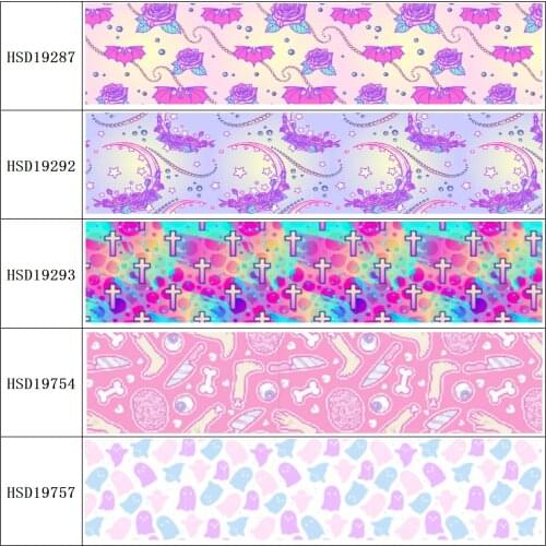 HSDRibbon free shipping 3" 75mm heat transfer printed hsd-design series Grosgrain Ribbon 50Yards/Roll