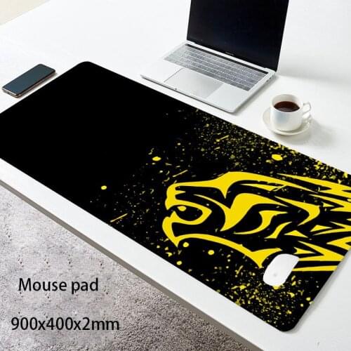 Red Leopard-Excovip Extra Long Large XL Gaming Desk Mat Smooth Surface Non-Slip Rubber Mouse Pad Mat with Designs Gamer mousepad