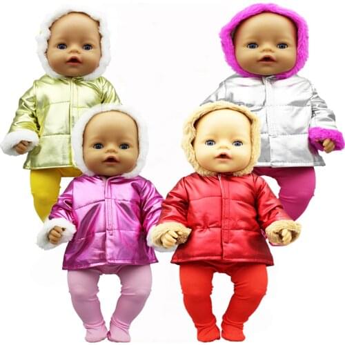 New Winter jacket Fit 17inch 43cm Doll Clothes Born Baby Suit For Baby Birthday Festival Gift