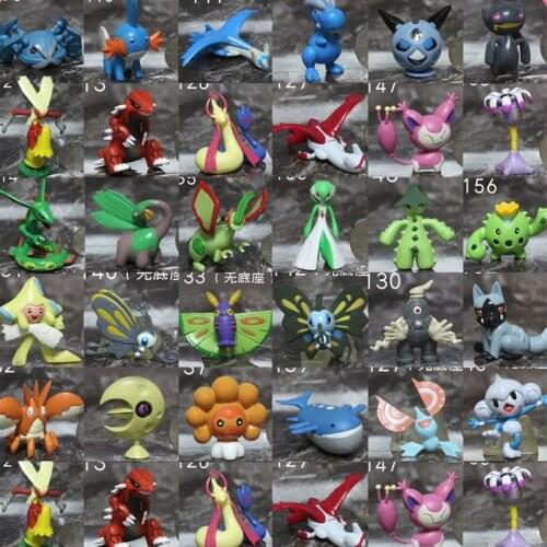 Pokemon Medium Figure Model Rayquaza Metagross Beautifly Gardevoir Glalie and Other Old Wizard MC Action Figures