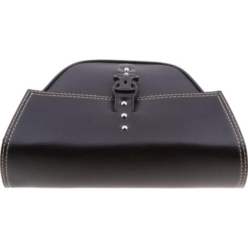 Motorcycle Waterproof Saddlebag Luggage Carrier Bag PU Leather Case