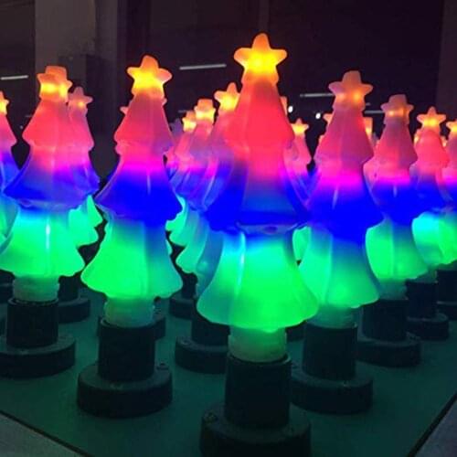 Lighting Night Light, E26 / E27 LED Christmas Tree Lamp, Flickering Mood Lamp Color-Changing Nightlight Decor Drop shippinng
