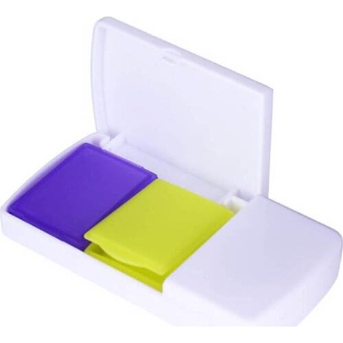 NEW Plastic Mini Travel Pill Cutter Box Case Splitters Medicine Cases Container Divider Pills organizer Box Tablet Cutter