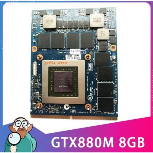 Original GTX880M GTX 880M Vga graphics video card DDR5 N15E-GX-A2 8G JH9PP 0JH9PP FOR DELL M17X R5 R4 M18X R2 R3