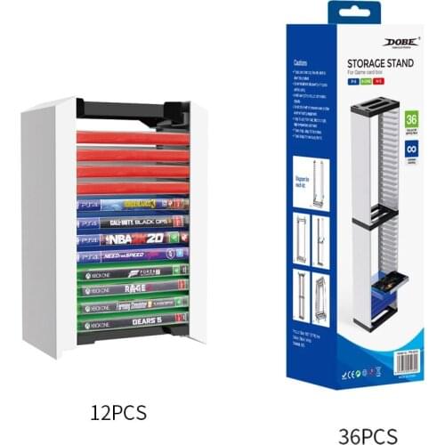 12PCS / 36PCS Game CD Discs Storage Seat Bracket Storage Stand For PS4 Pro PS4 Slim PS4 PS5 ONE Nintend Switch Disk Stand