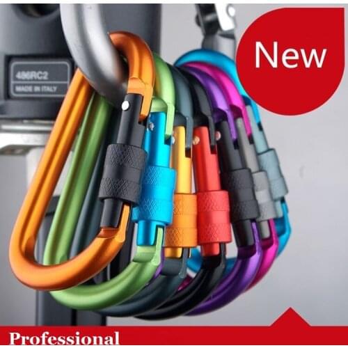 Premium Camping Kettle Buckle Hanging Hook Backpack Tactical Survival Carabiner Hooks Snap Clip Hooks For Mountaineering Buckle