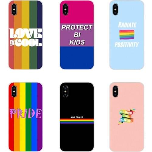 Transparent Soft Shell Cover For Huawei Honor 4C 5C 6X 7 7A 7C 8 9 10 8C 8S 8X 9X 10I 20 Lite Pro Gay Lesbian LGBT Rainbow Pride