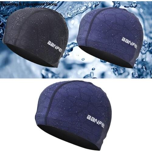 Waterproof Fabric Protect Ears Long Hair Sports Swim Pool Hat Shark High Elasticity Flexible Durable Swimming Cap for Men Women