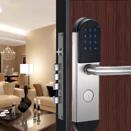 High Security Code Door Lock Touch Keypad M1 Card Electronic Door Lock for Apartments