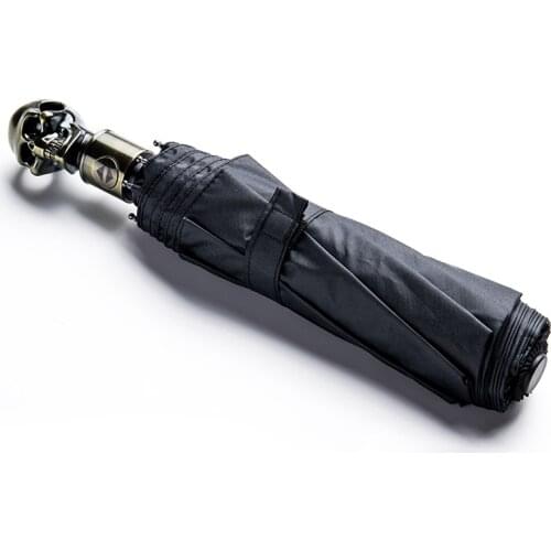 Parasol Automatic Umbrella Black Large Folding Outdoor Umbrella Rain Windproof Luxury Garden Regenschirm Household Items EB50YS