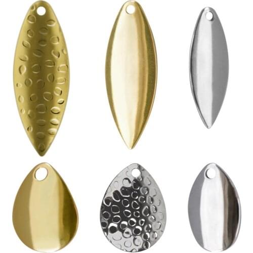 100pcs/lot Spoon Sequin metal fishing Lures accessories for Artificial Spinner bait Smooth Fishing tackle for bass trout fishing