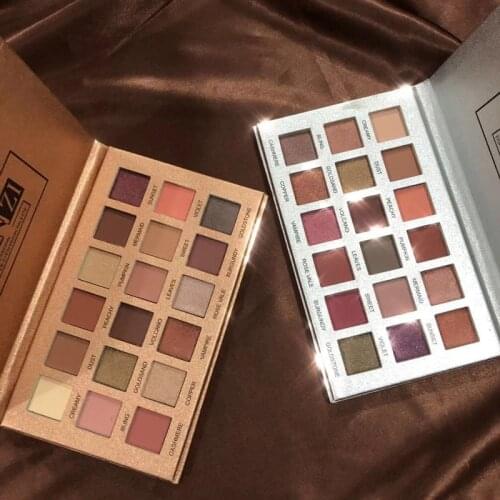 18 Colors Nude Shining Eyeshadow Matte Makeup Glitter Pigment Smoky Eye Shadow Pallete Waterproof Powder 18 Colors Cosmetics