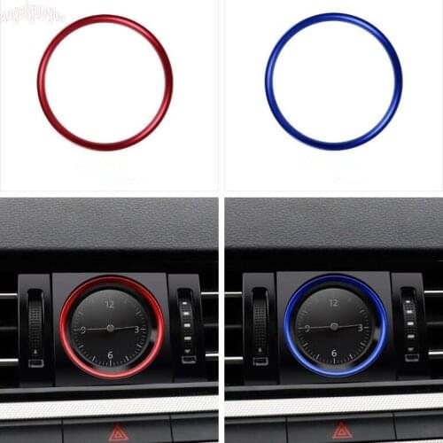 3 colors For Volkswagen Passat B8 CC MAGOTAN B8L 2016-19 Car Console clock frame trim watches decoration cover ring car sticker