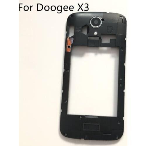 Used Back Frame Shell Case + Camera Glass Lens For DOOGEE X3 MT6580 Quad Core 4.5 inch 854 x 480 Smartphone