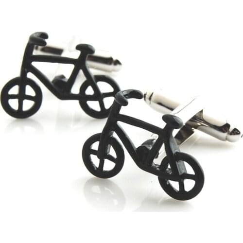 YH-1801BK Novelty Bicycle, Scooter,Dirt Bike Cufflinks -Factory Direct Selling