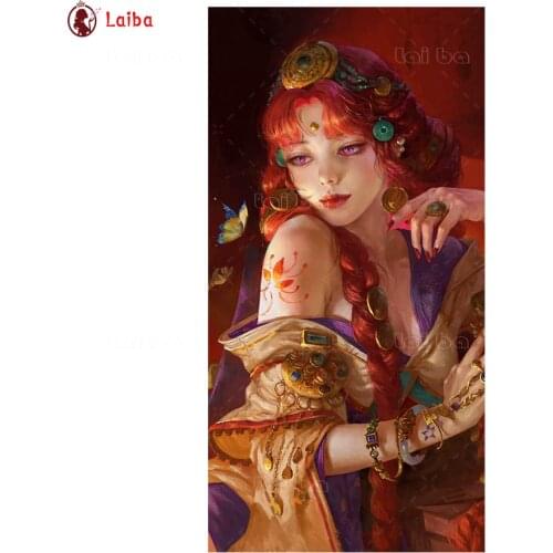 DIY diamond painting Fantasy art beautiful woman jewelry cross stitch diamond full mosaic diamond embroidery full square/round