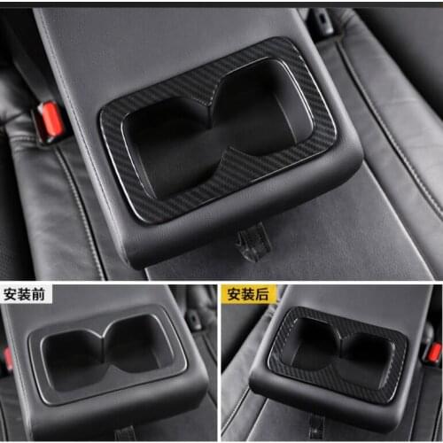 For Nissan Terra 2018-2020 Rear Water Cup Holder Decoration Cover Interior Mouldings Trim 1pcs