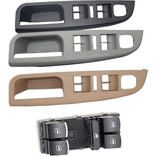 Door Pull Grab Handle For VW Golf Jetta MK5 2005-2010 HANDLE INSIDE DOOR PANEL HANDLES Window Master Control Switch Panel