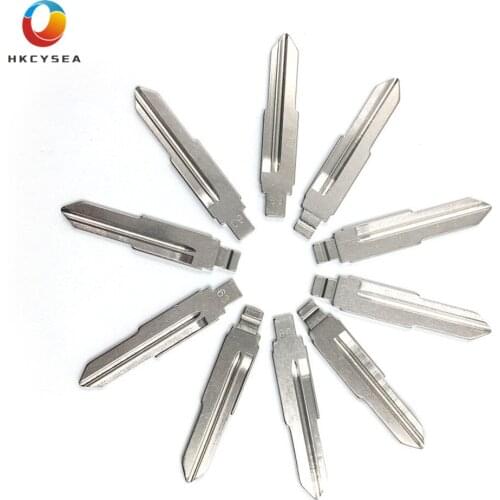 HKCYSEA 10 pcs/lot Metal Blank Uncut Flip KD Remote Key Blade Type #63 for Chery QQ6 NO. 63 Blade