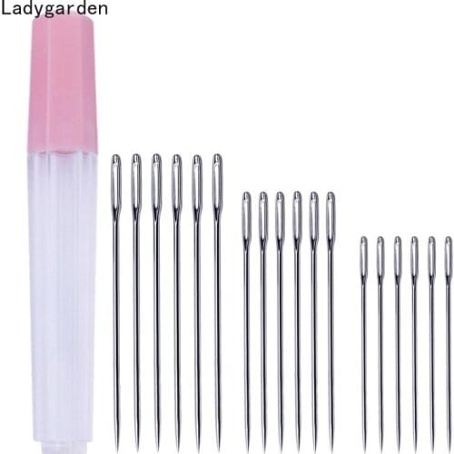 100PCS Big Size Large Long Steel Needle 52/60/65mm Big Hole Sewing Needles Home Embroidery Tapestry Hand Sewing Tools