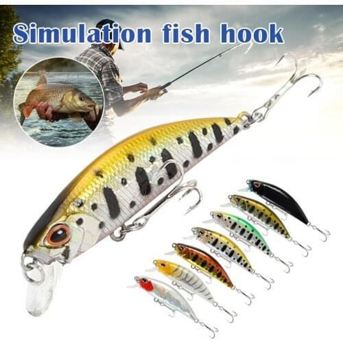 5g/5.5cm Minnow Fishing Lure Lasers Hard Artificial Bait with 3D Eyes Fishing Tool EDF88