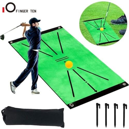 Indoor Outdoor Mini Golf Hitting Mats Practice Training Aid Rug Portable Artificial Turf Grass Mat for Swing Detection Batting