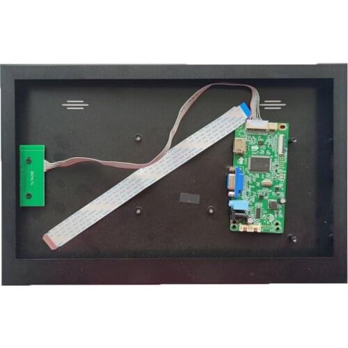 EDP Controller board VGA HDMI-compatible kit + Metal alloy case box DIY universal for LED LCD Panel Compatible screen back cover